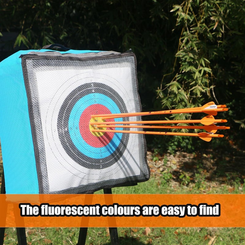 BOWSOUL Carbon Arrow Archery 30inch Bright Colors Hunting Target Practice Arrows for Compound & Recurve Bow Spine 500 with Removable Tips (Pack of 12) - Image 5